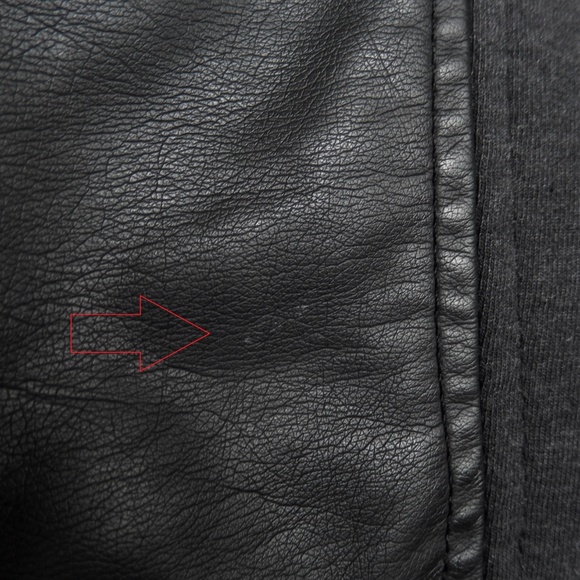 Sugarfly Black Faux Leather Quilted Jacket - Picture 8 of 8